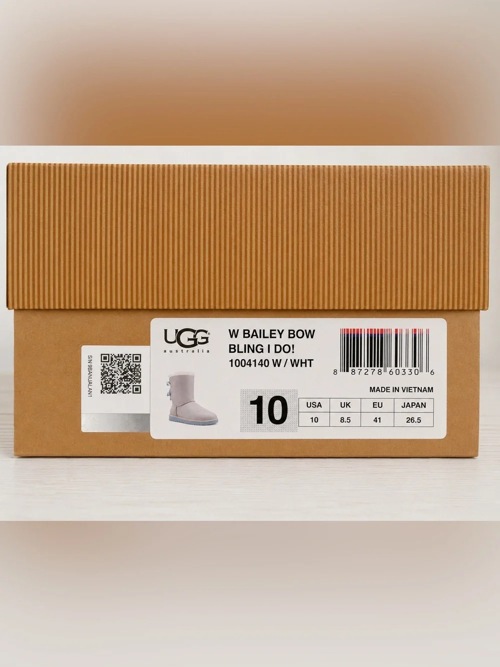 UGG Australia Bailey Bow “I Do!” Bridal Boot Rare Wedding Boots Blue Ribbon Bows